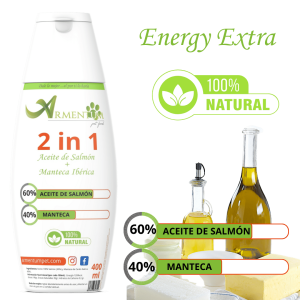 2 in 1 Aceite de Salmón + Manteca Ibérica - 400ml