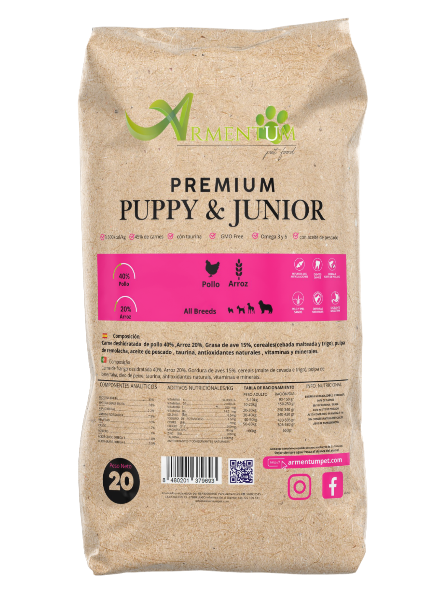 Puppy & Junior Premium · 20kg
